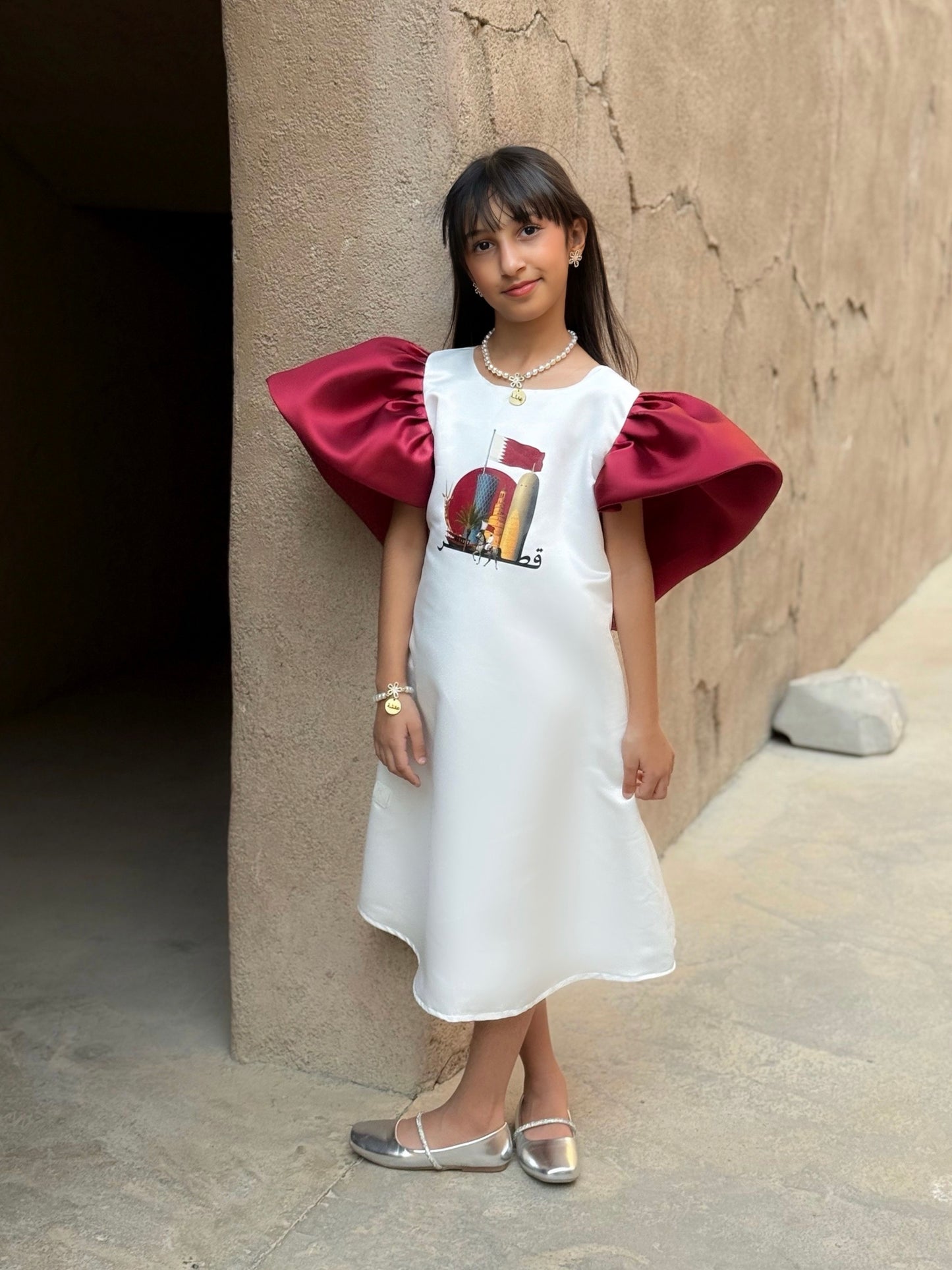 ( قطر ) فستان معالم بلادي