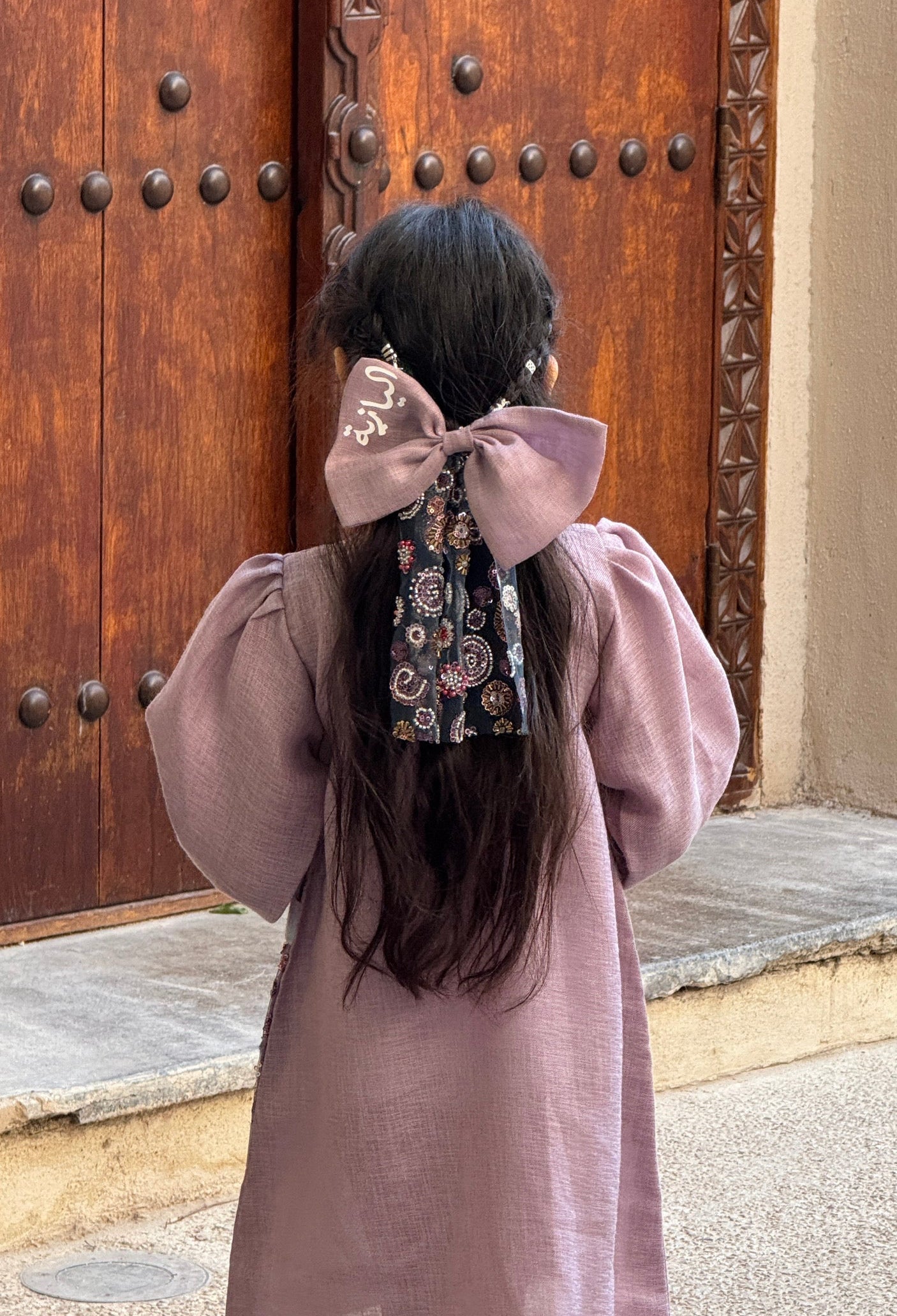 فستان الخزامى مع جيوب